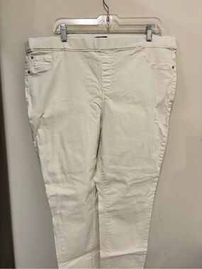 Cream Stretch Slim Jeans